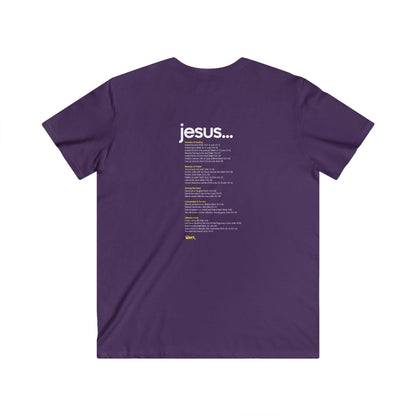 Modern Christian V-Neck Tee - Greater WRKS, Inspirational Apparel for Men, Faith-Based Gift, Casual Wear, Church Events, Unique Style