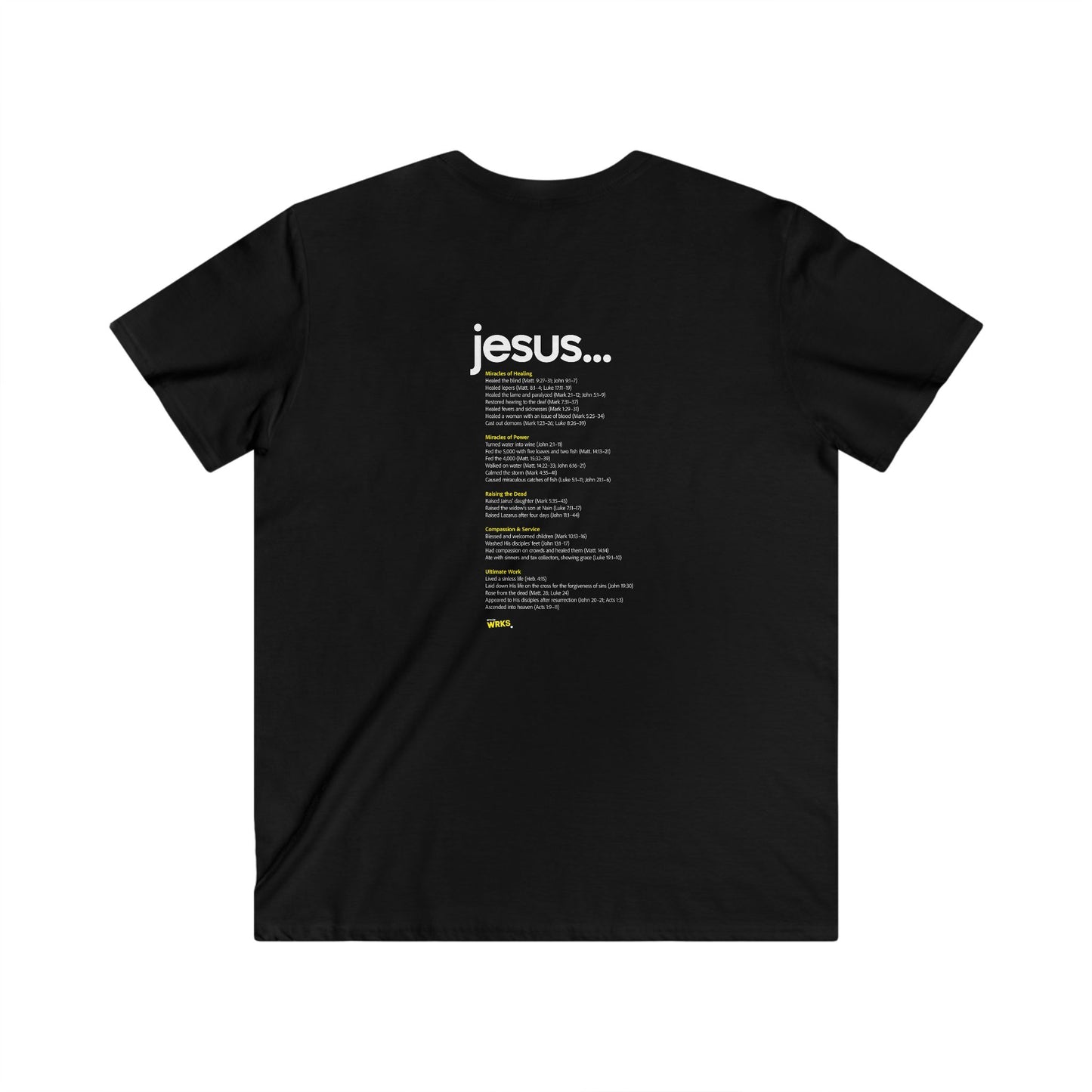 Modern Christian V-Neck Tee - Greater WRKS, Inspirational Apparel for Men, Faith-Based Gift, Casual Wear, Church Events, Unique Style