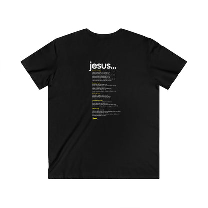 Modern Christian V-Neck Tee - Greater WRKS, Inspirational Apparel for Men, Faith-Based Gift, Casual Wear, Church Events, Unique Style