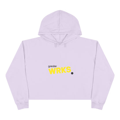 Faith-Inspired Crop Hoodie - WRKS Design, Comfortable Streetwear, Inspirational Gift, Stylish Layering, Daily Wear, Religious Apparel