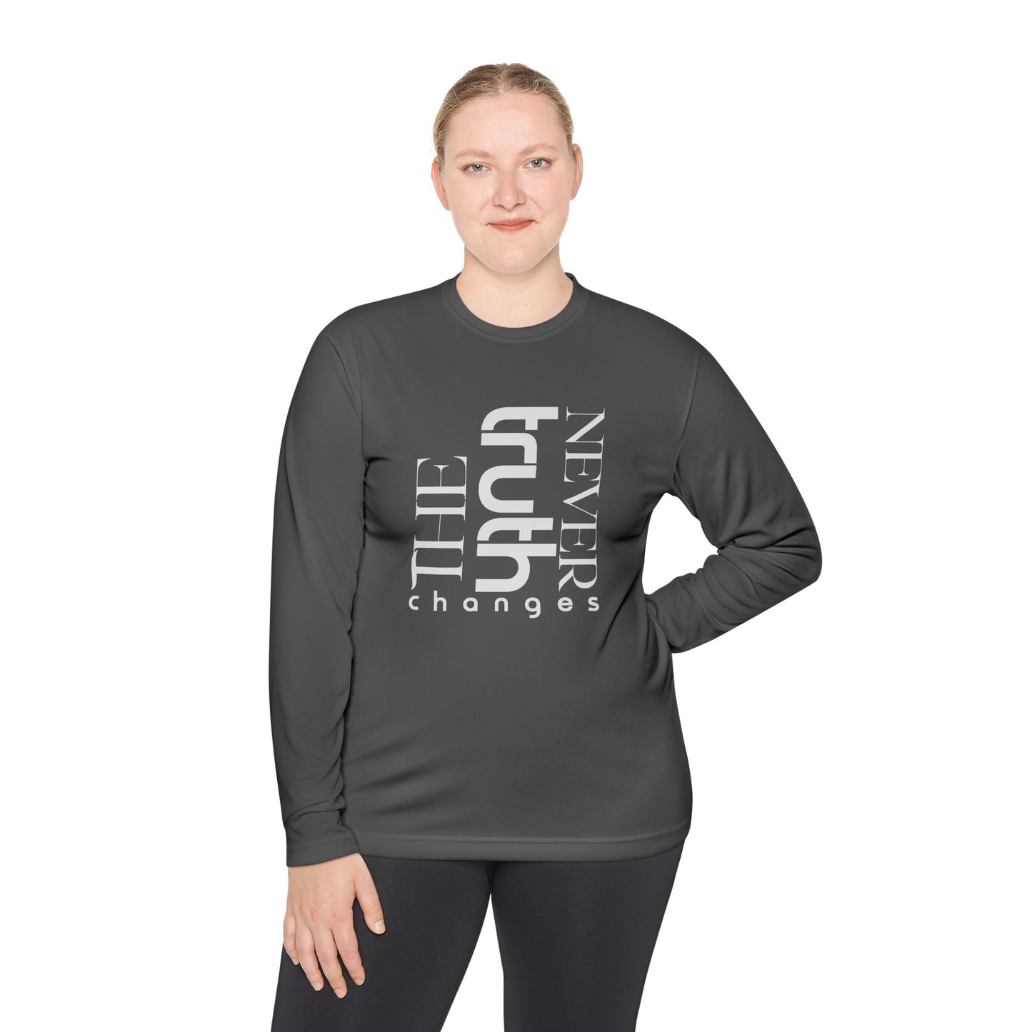 Inspirational Unisex Long Sleeve Tee - 'Truth Never Changes', Faith Apparel, Gifts for Believers, Christian Clothing, Everyday Wear