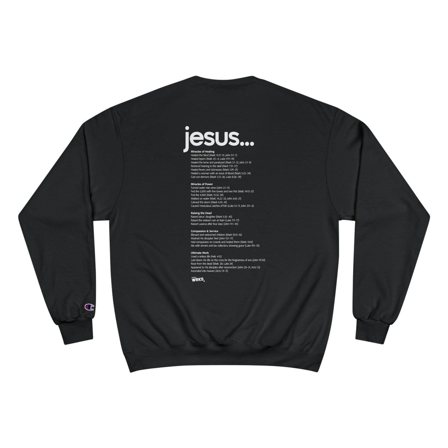 Champion Sweatshirt with Inspirational Message | Cozy Religious Apparel for Spiritual Growth, Faith-Based Gift, Unisex Fashion