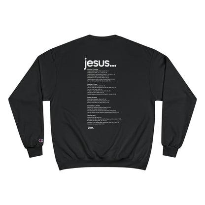 Champion Sweatshirt with Inspirational Message | Cozy Religious Apparel for Spiritual Growth, Faith-Based Gift, Unisex Fashion