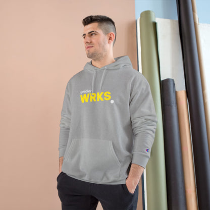Stylish WRKS Hoodie - Trendy Champion Apparel for Everyday Comfort, Casual Wear, Gift for Friends, Streetwear Fashion, Cozy Layering